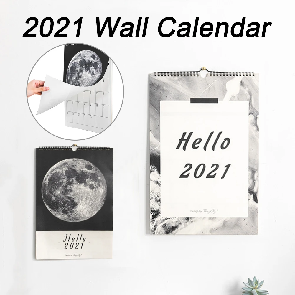 

2021 Calendar Monthly Wall Calendar 12 Months Large Blocks Great for Marking and Planning, Coil Binding