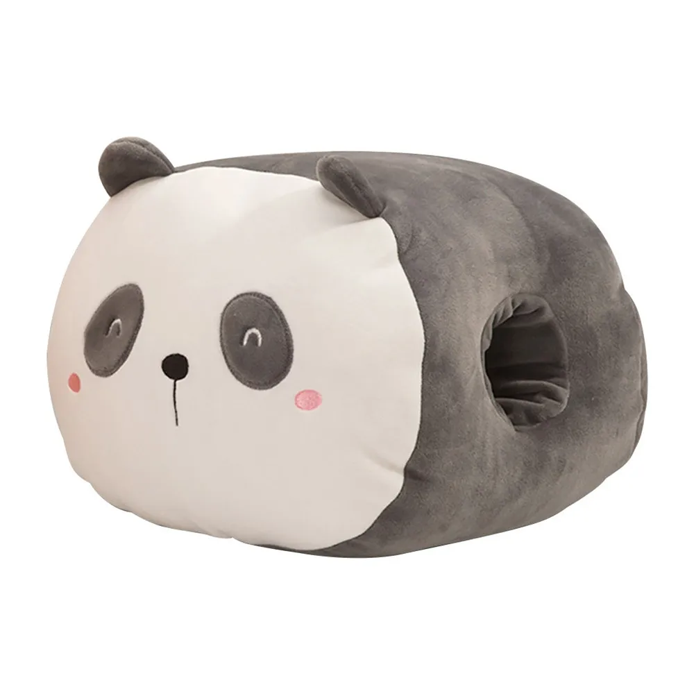 Зимняя плюшевая грелка для рук теплые мягкие животные подушка мультяшная милый