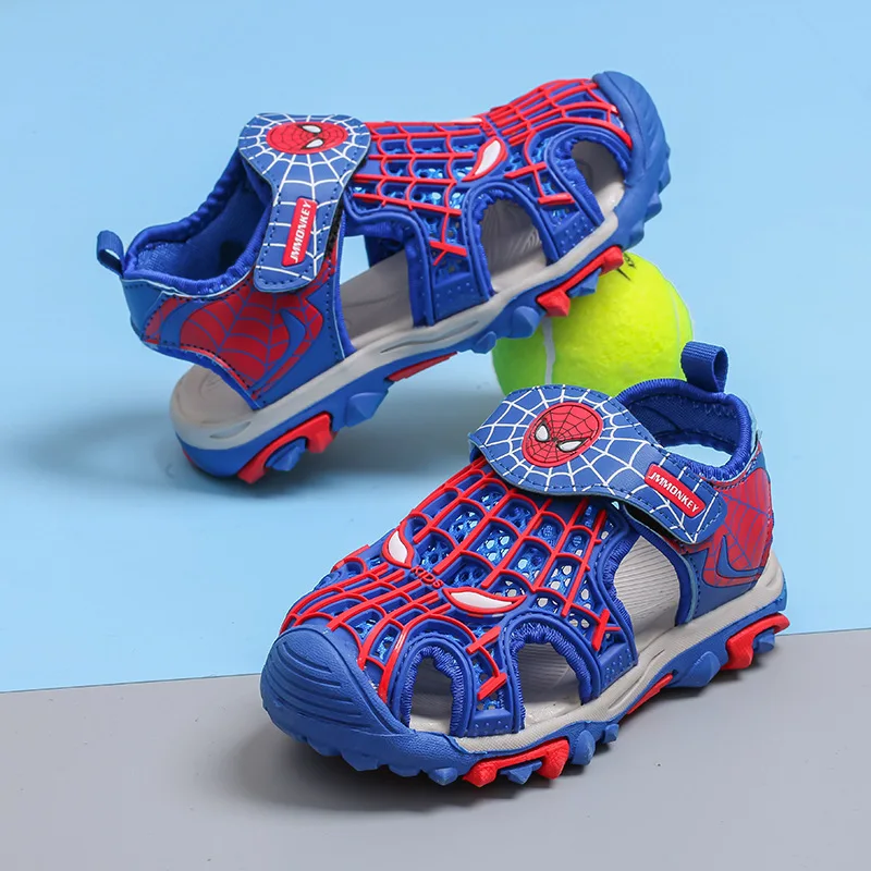 Летние детские сандалии Человек-паук с двойной звездой Повседневная