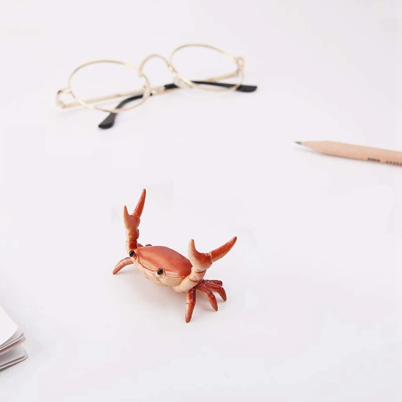 

2 Pcs New Creative Cute Model Pen Holder Weightlifting Bracket Storage Rack Pen Rack, Crab & Lobster