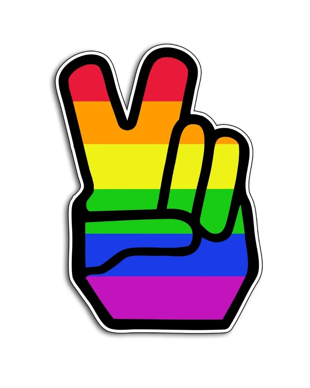 Гей Прайд Радуга флаг знак мира наклейка ЛЮБОВЬ автомобиль Кубок окно бампер