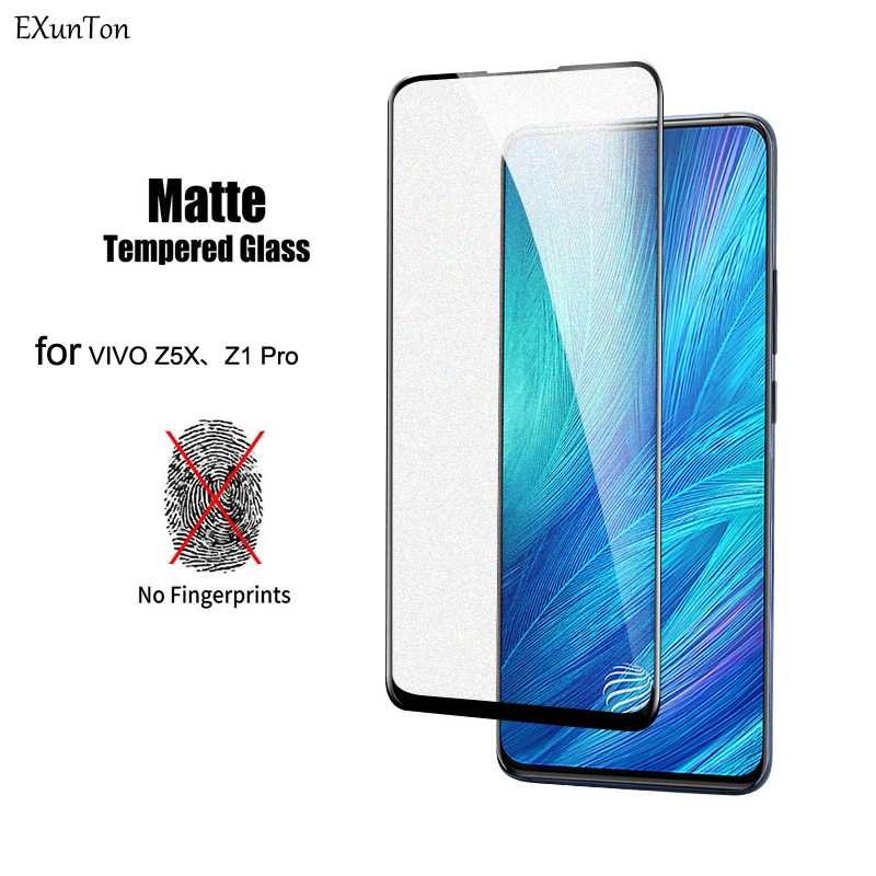 Матовое закаленное стекло против отпечатков пальцев для VIVO Z5X Z1 Pro матовая