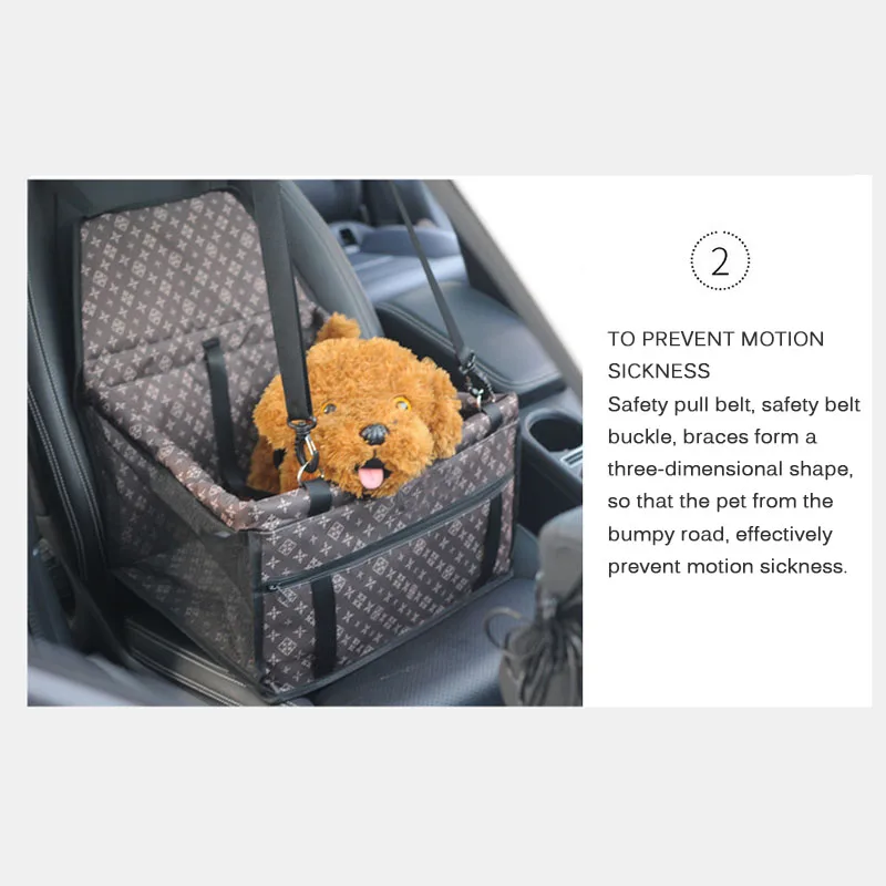 Переноска для домашних животных из ткани Оксфорд складная Автомобильная