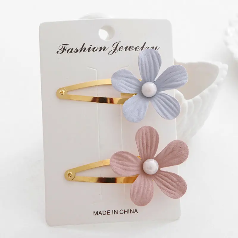 

3PCS Lovely Girls Pearl Flower Hair Clip Bohemia Hair Clip Beach Hair Accessories New