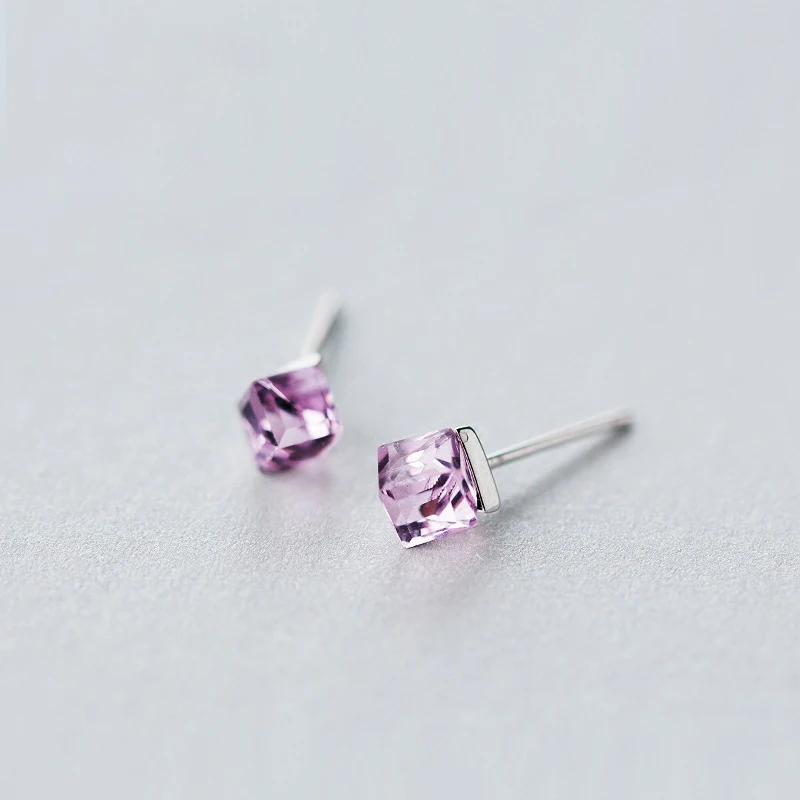 Trustdavis минималистичные серьги-гвоздики из стерлингового серебра 925 пробы