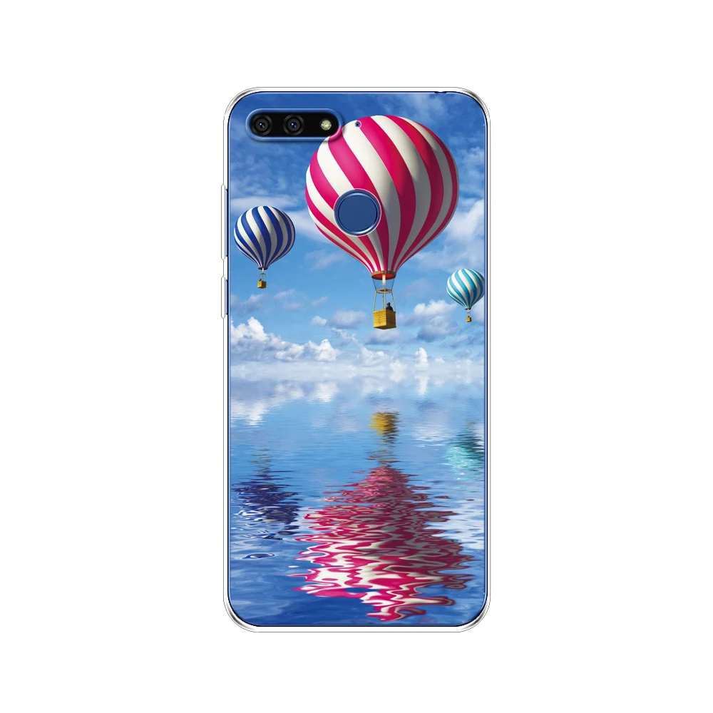 Силиконовый чехол для Huawei AUM L29 honor 7a pro 5 7 дюйма мягкий бампер из ТПУ задняя крышка