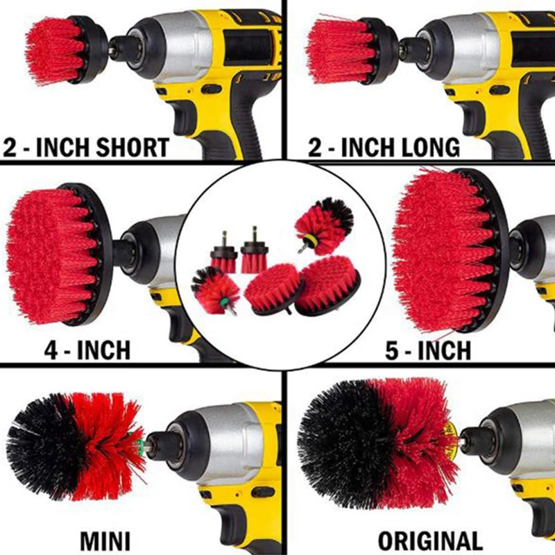 6 шт./компл. щетка для скруббера дрели чистящая ванной комнаты ванна душа плитка