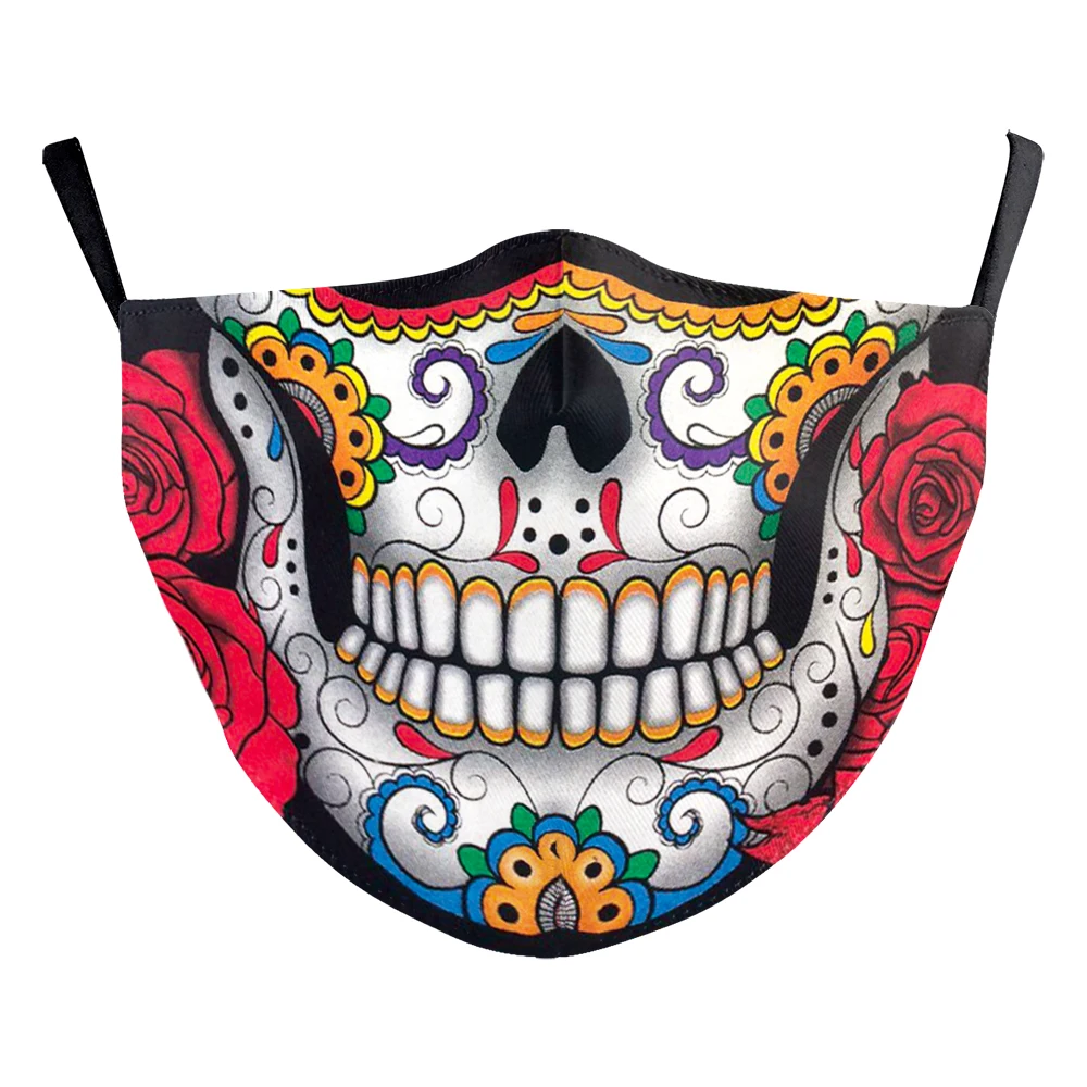 Маска-скелет для косплея взрослых и детей с принтом черепа | Аксессуары одежды