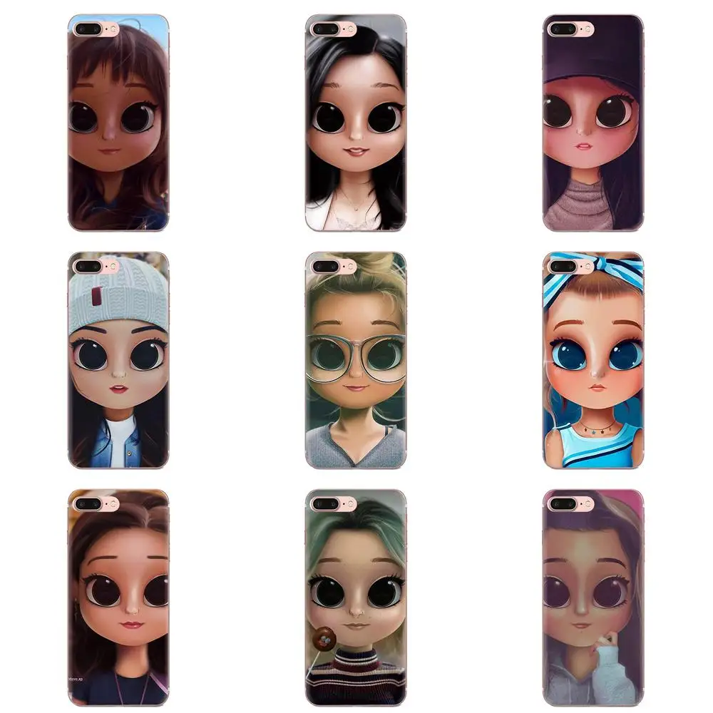 Big Eyes Girl Cartoon For Xiaomi Redmi Mi 4 7A 9T K20 CC9 CC9e Note 7 9 Y3 SE Pro Prime Go Play TPU Mobile Phone Case Cover | Мобильные