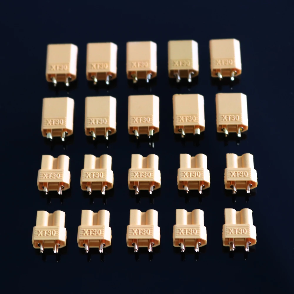 10 парт/лот XT30 30 A Макс штекер гнездовой разъем для радиоуправляемой батареи Lipo