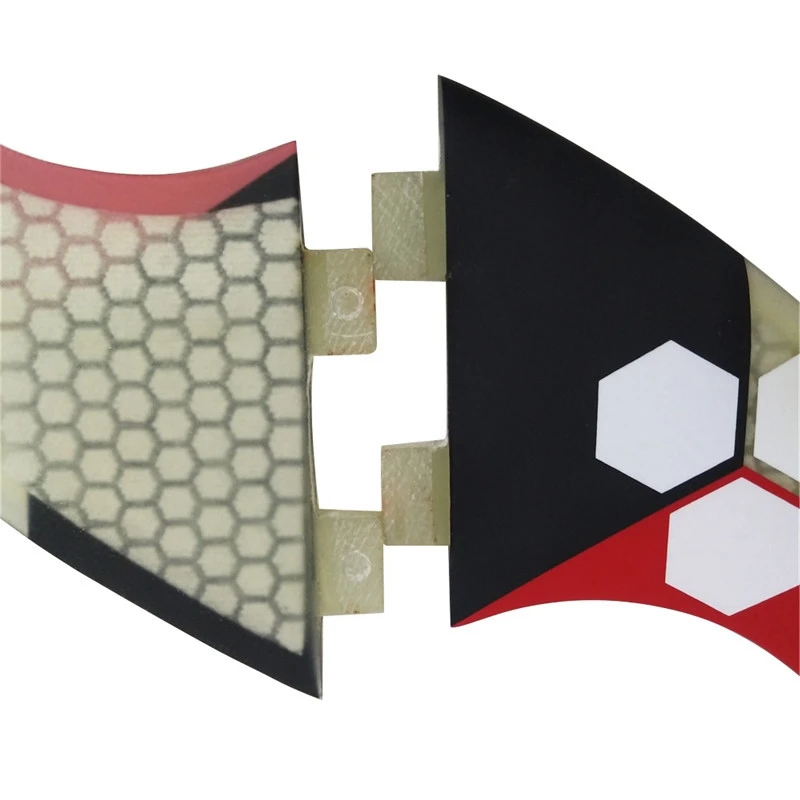 

Surf Fins for FCS2 G7 Fin Honeycomb Surfboard Fin Red,White.Black with Logo Surfing Fin Thruster Surf Accessories