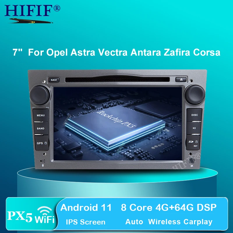 Автомобильный мультимедийный плеер DSP DVD-плеер на Android 11 с GPS радио FM DVR для OPEL ASTRA