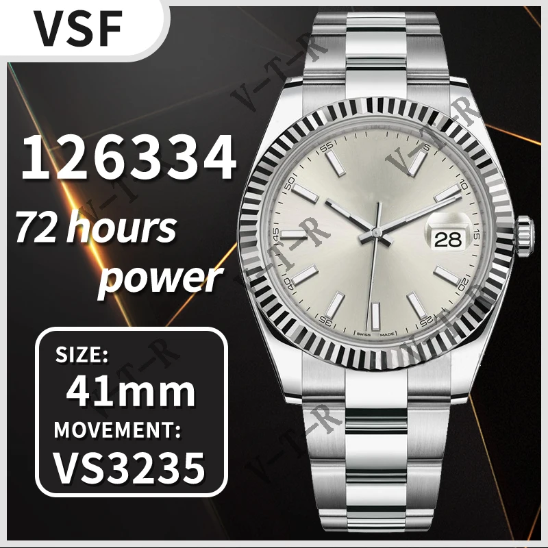 

Men's Mechanical Watch 126334 41mm 904L SS VSF 1:1 Best Edition on Jubilee Oyster Bracelet VS3235 Movement AAA Watch Replica01