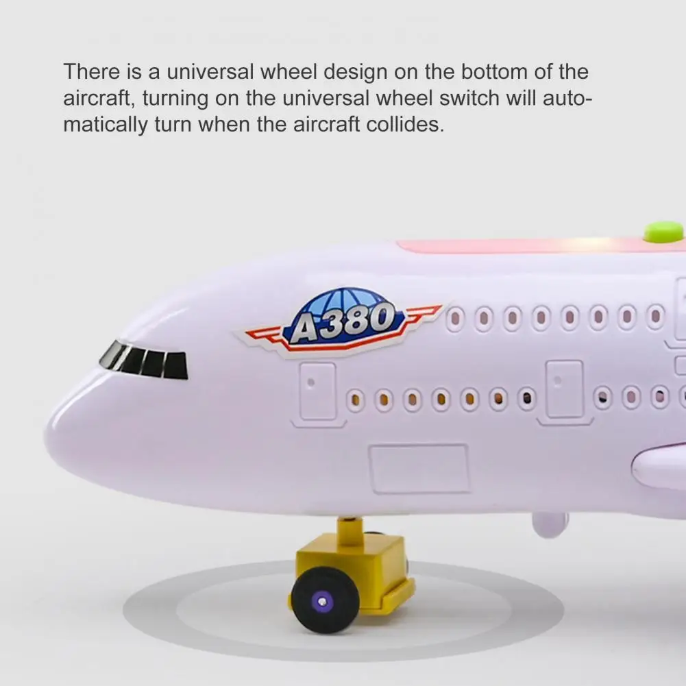 

High Simulation Lightweight Freely Moving DIY Assembly Autopilot Flash Sound Aircraft Aircraft Mold Birthday Gift