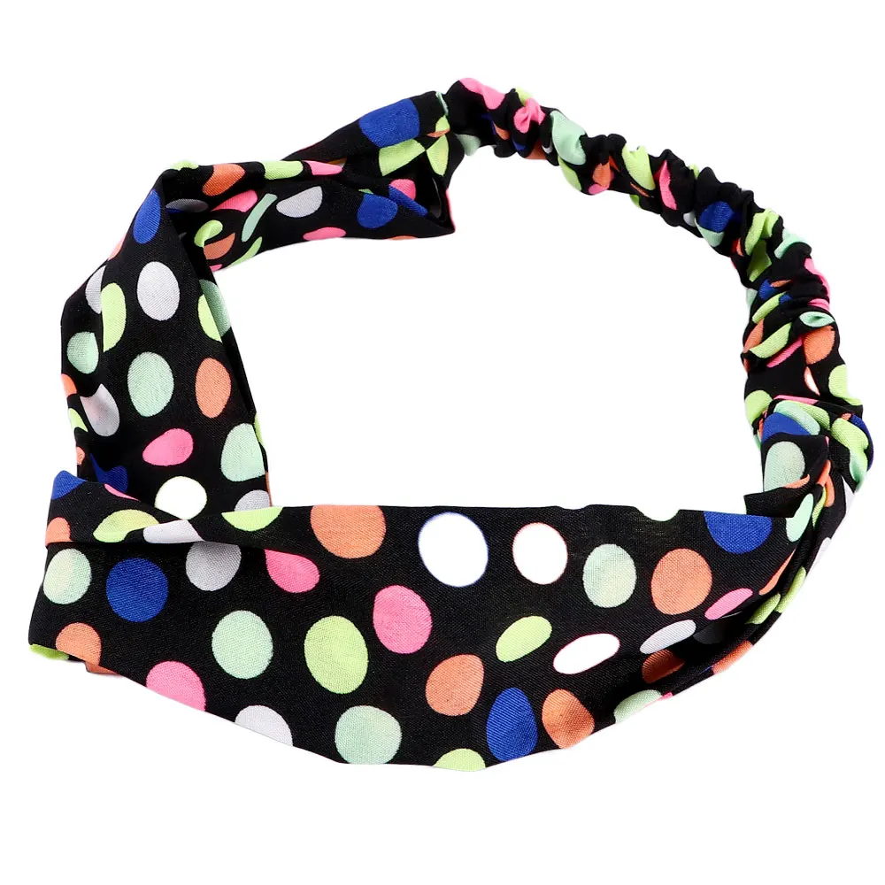 Женская эластичная повязка на голову с узелком цветочным принтом| |