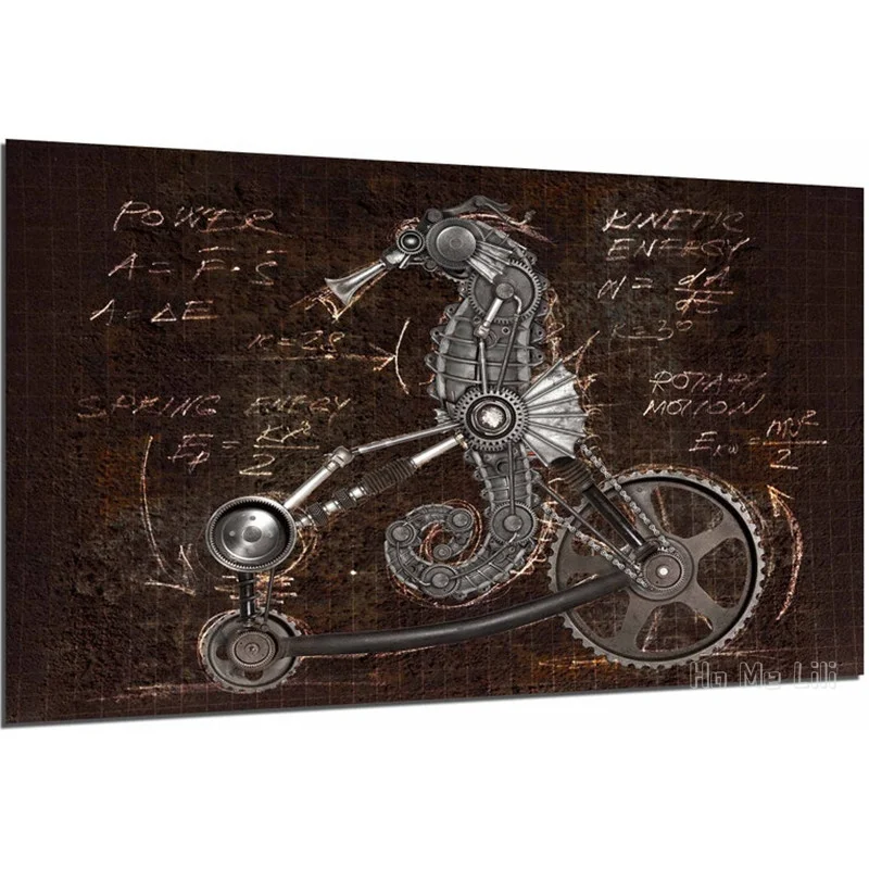 

Steampunk Style Seahorse By Ho Me Lili Wall Art Rustic Home Decor Interior Design Garage Basement