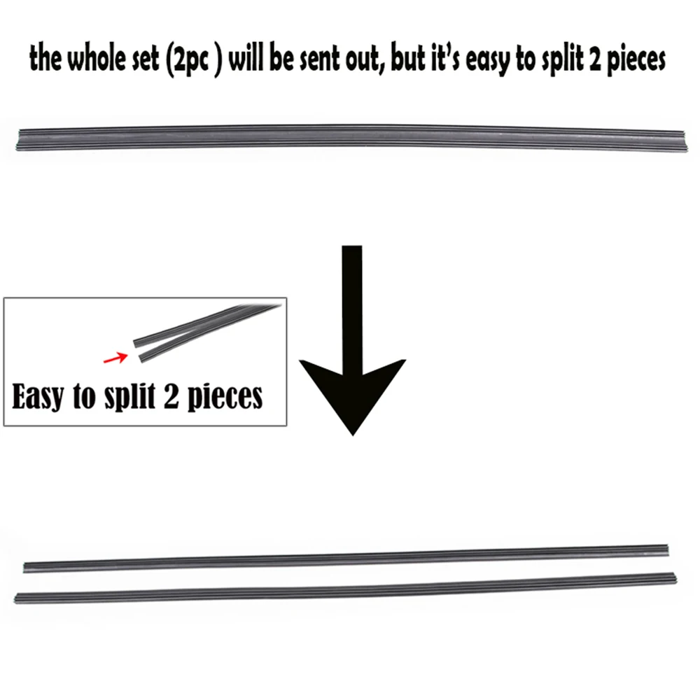 2 шт. универсальные стержни стеклоочистителя 6 мм 24 &quotили 26&quot прорезиненные