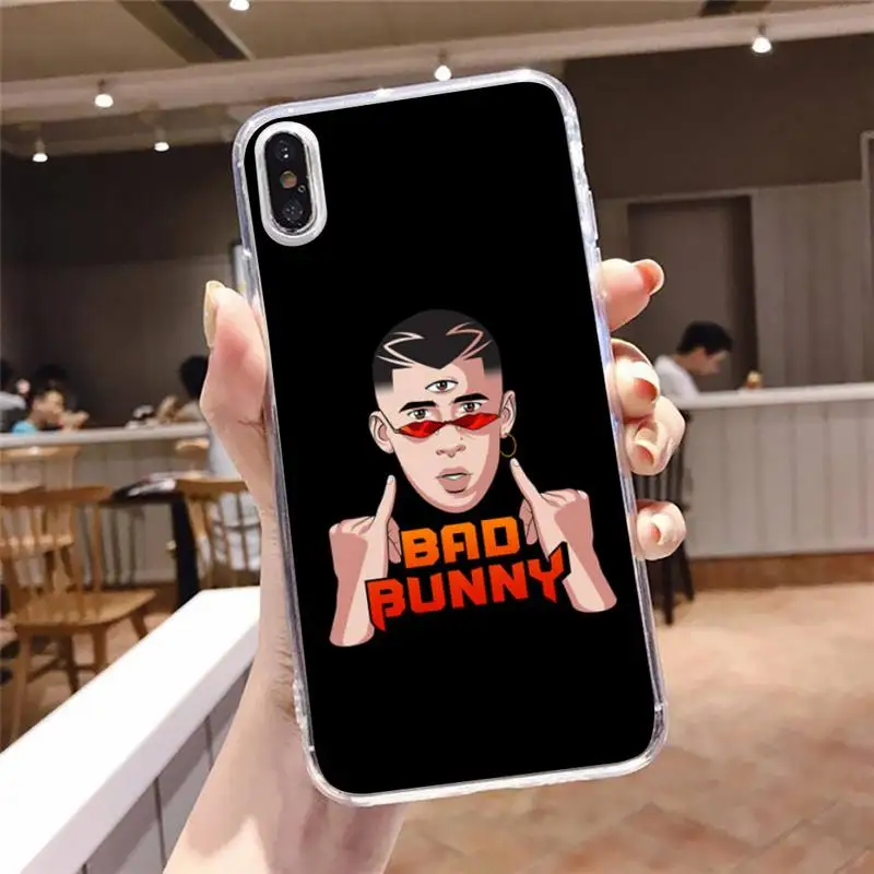 

Yo Perreo Sola Bad Bunny Maluma Phone Case Transparent soft For iphone 5 5s 5c se 6 6s 7 8 11 12 plus mini x xs xr pro max