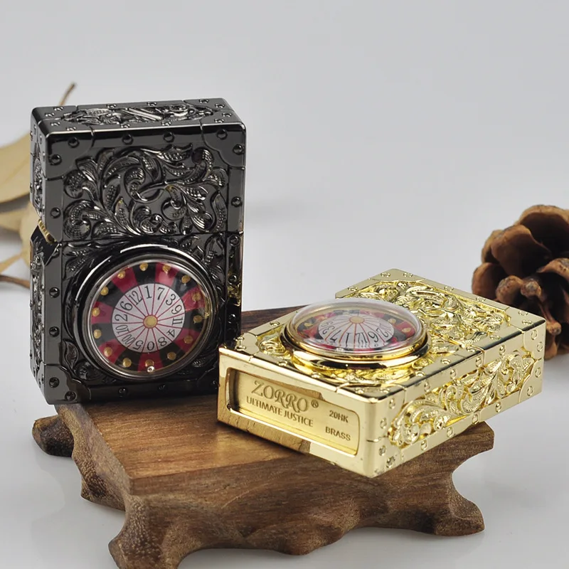 

New ZORRO kerosene lighter armor plate decompression artifact windproof creative personality Cigarettes Accessories Smoking Gift
