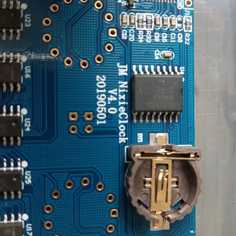 DIY in14 in4 Nixie трубка цифровой светодиодный подарок часы Комплект печатной платы PCBA