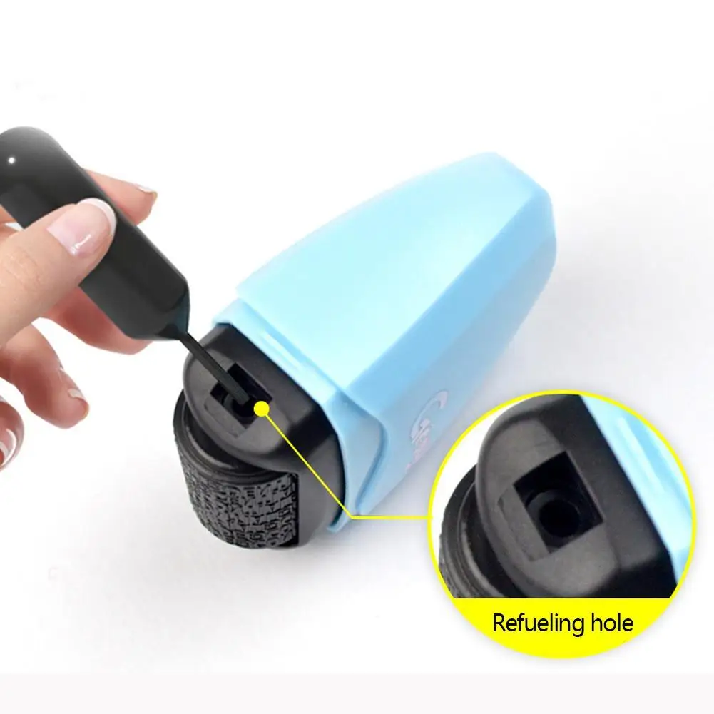 

Stamp Roller Theft Protection Code Guard Your ID Confidentiality Package Seal Pen Applicator Confidential Private Informati Y8M6