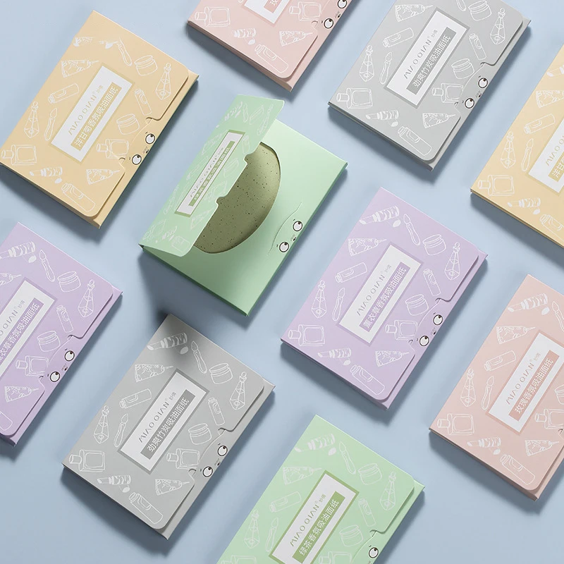 

100 Sheets Miaoqian Portable Facial Oil-absorbing Paper Cleansing Face Oil-control Shrink Pores Facial Beauty Makeup Tools