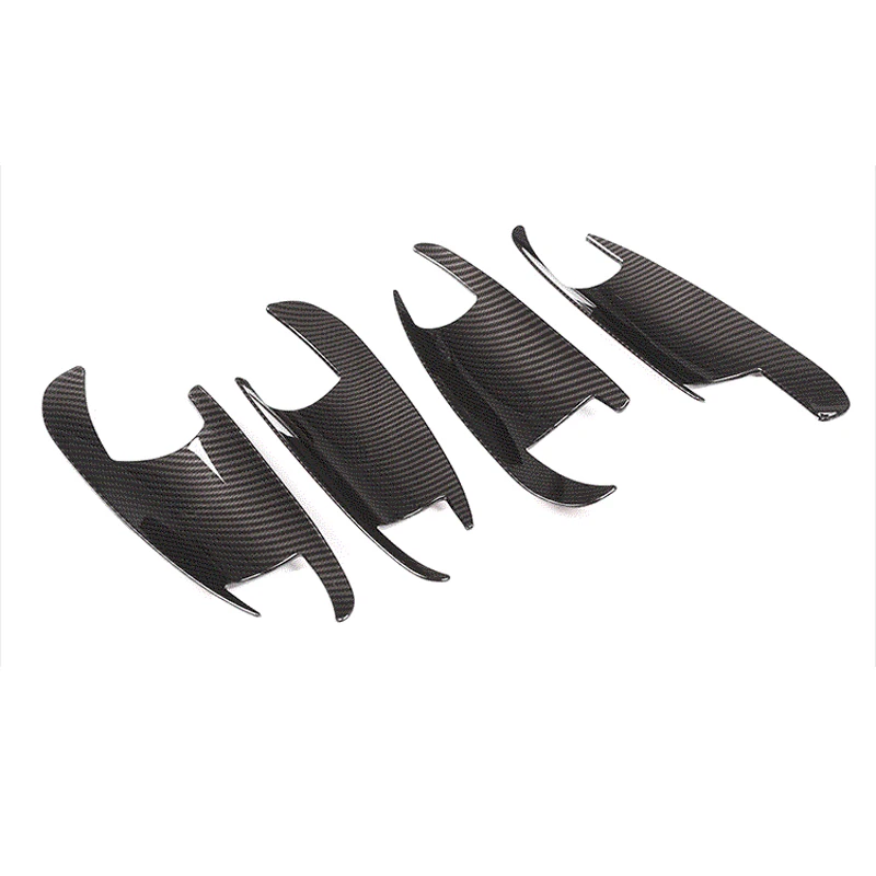 

Декоративная наклейка на дверную чашу, узор из АБС-пластика и углеволокна, набор из 4 предметов, модифицированные дверные ручки для Mercedes-Benz ...