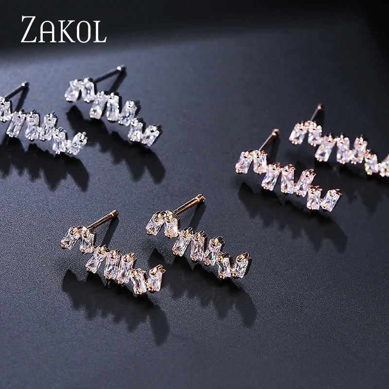 ZAKOL Новое поступление Европейский Стиль Ювелирные наборы прямоугольник