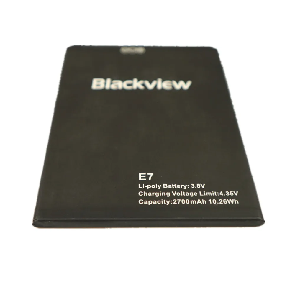 100% Оригинальная замена батареи Blackview E7/E7S 2700 мАч на задней стороне для E7S в наличии.