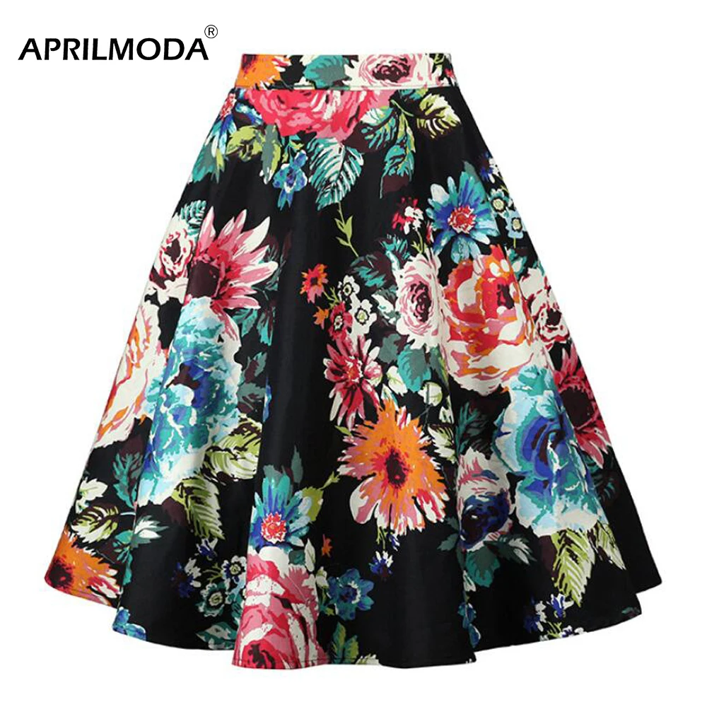 Ретро винтажная плиссированная школьная летняя юбка размера плюс