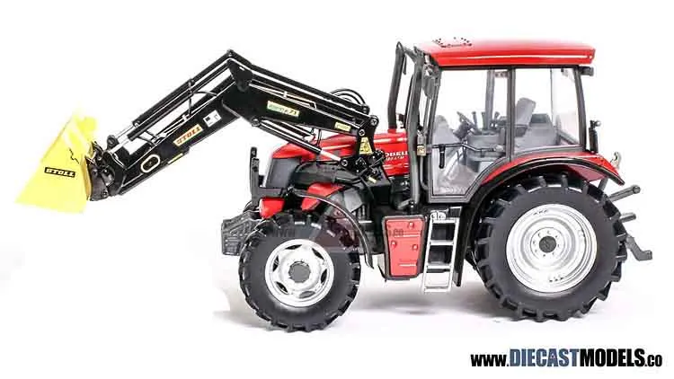 UH 1:32 Кировец ATM 3180 с передней погрузчиком Трактор Металлическая литая модель игрушечных автомобилей для детей Мальчик игрушки.