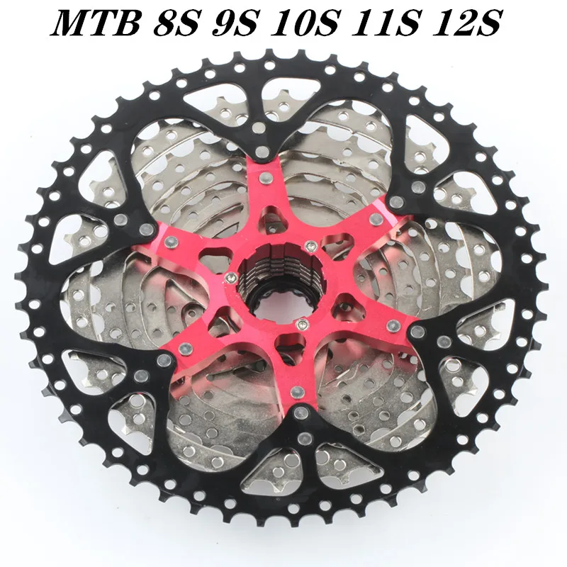 Бесплатная доставка MTB кассеты для велосипеда 8S 9S 10s 11S 12s 30s скорость 36/42/46/50T