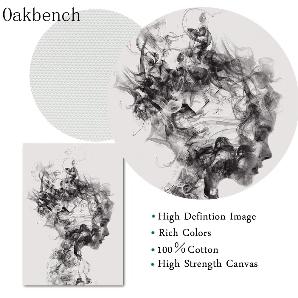 Черно белые картины перо Одуванчик Холст Настенная живопись бабочка постер