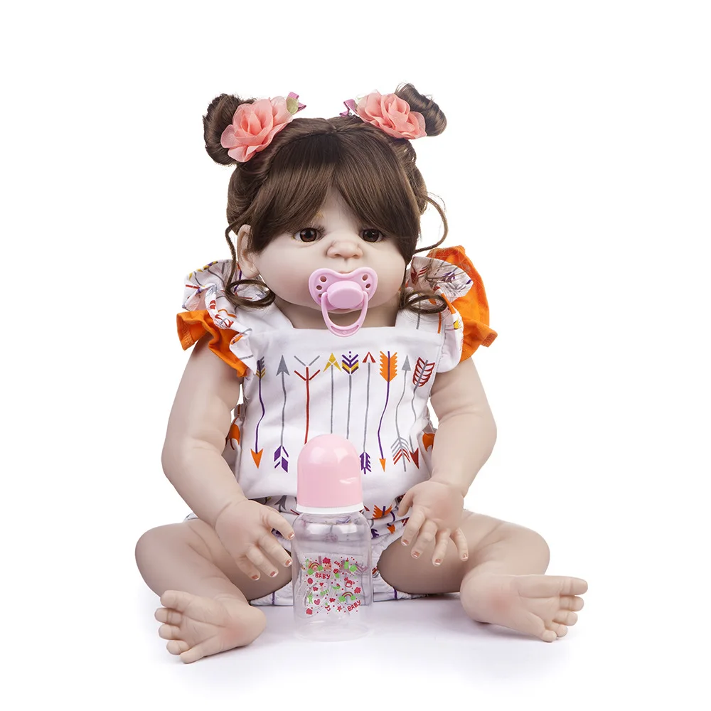 Pickwoo bebes кукла реборн 48 см 55 куклы для маленьких девочек Мягкие силиконовые Boneca