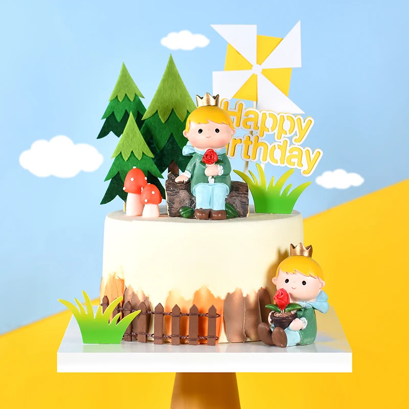 Cakelove Маленький принц мальчик торт Топпер кекс вечерние украшения для выпечки