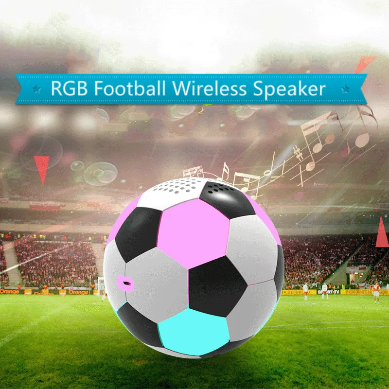 Новинка 2020 цветная Беспроводная Bluetooth Колонка для футбола 3D RGB уличная колонка