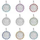 Новинка 18 мм ювелирные изделия ожерелья Подвески Кристалл разразы Круглые бриллианты DIY Подвеска ZG438