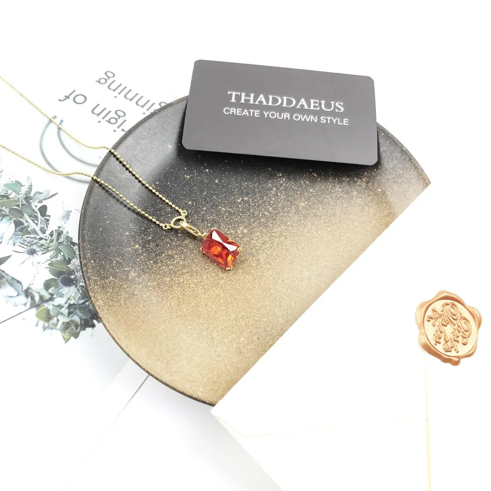 

Charm Necklace Orange Stone,2020 Autumn New Fine Jewelry Highlight a Timeless Europe 925 Sterling Silver Bijoux Gift For Women