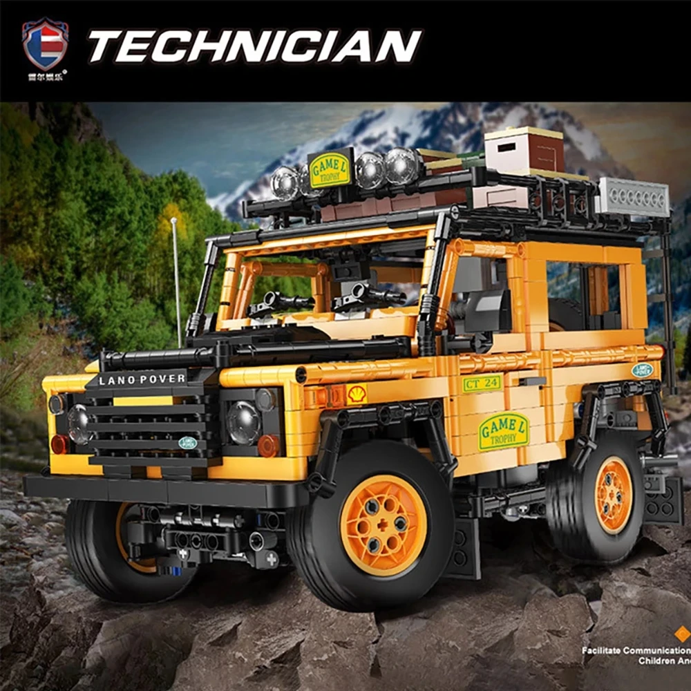 

J908 High -tech Car Model The MOC SUV Off Road Vehicle Car Building Blocks Assembly Bricks Toys Funny Kids Christmas Gifts