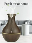 Увлажнитель воздуха, ваза, увлажнитель воздуха, эфирное масло, 1 шт., ароматизатор для дома, увлажнитель воздуха с текстурой древесины