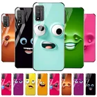 Чехол для Honor 10 Lite, стеклянный чехол с забавным лицом для Huawei Nova 5T Honor10 10i 10X Lite 8X 9A 8S 8C 50 20 9X Pro Play 8A, чехол
