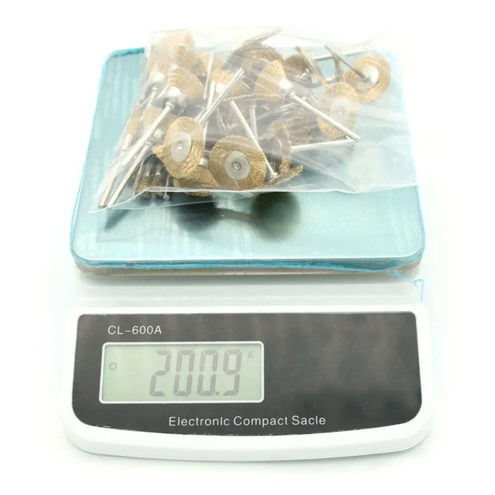 

45X Wire Brass Wheel Pen Cup Brushes Paint Dust Removal For Rotary Tool Grinder New Style Cup Brushes Wheel Brush Pen Brush