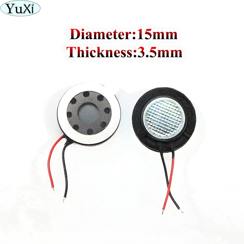 

YuXi 100pcs/lot 15mm Toys Mini Speaker Plastic Loudspeaker For Fingerprint Smart Lock Camera Audio Sound Unit