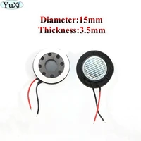yuxi 100pcslot 15mm toys mini speaker plastic loudspeaker for fingerprint smart lock camera audio sound unit