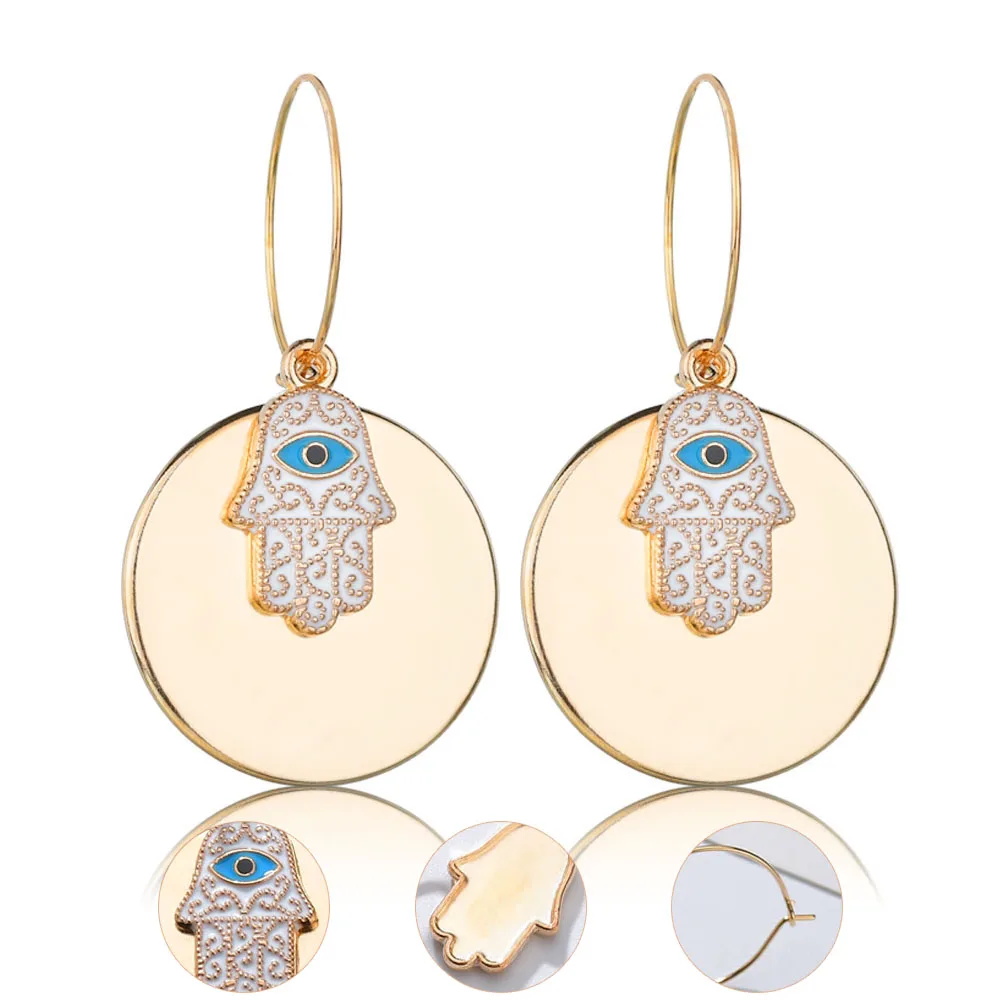 Модные серьги подвески с большим металлическим шариком ювелирные изделия милый