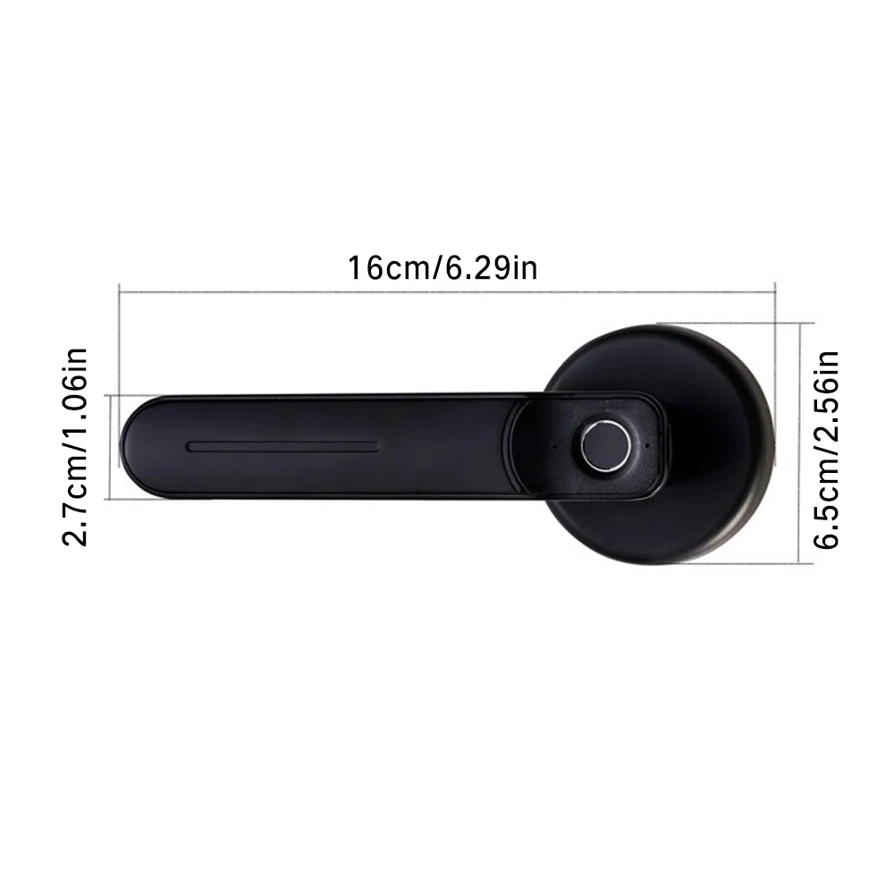 

Fingerprint Door Lock Electronic Bedroom Sensitive Smart Biometric Door Lock Anti-Theft Door Handle Smart Lock For Home Office