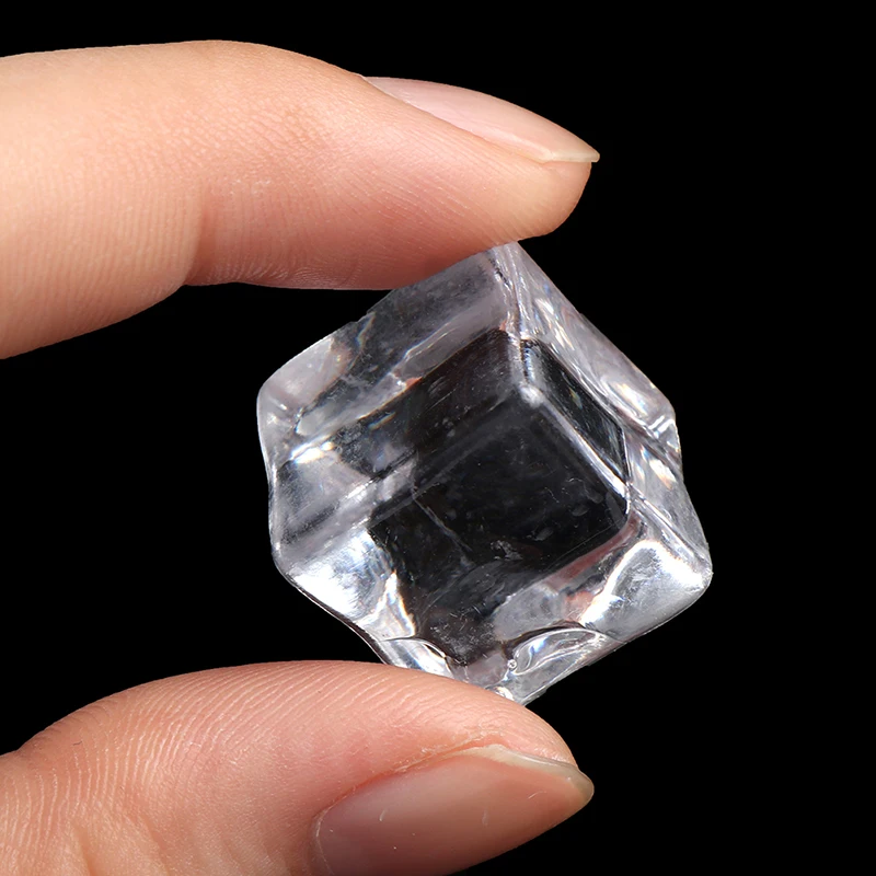 

50Pcs/Bag Photography Props Fake Ice Cubes Reusable Artificial Acrylic Crystal