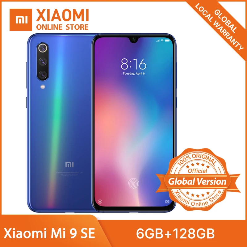 Глобальная версия Xiaomi mi 9 SE 6GB 128GB Смартфон Snapdragon 712 Octa Core 5 97 ''AMOLED 48MP + 20MP камера