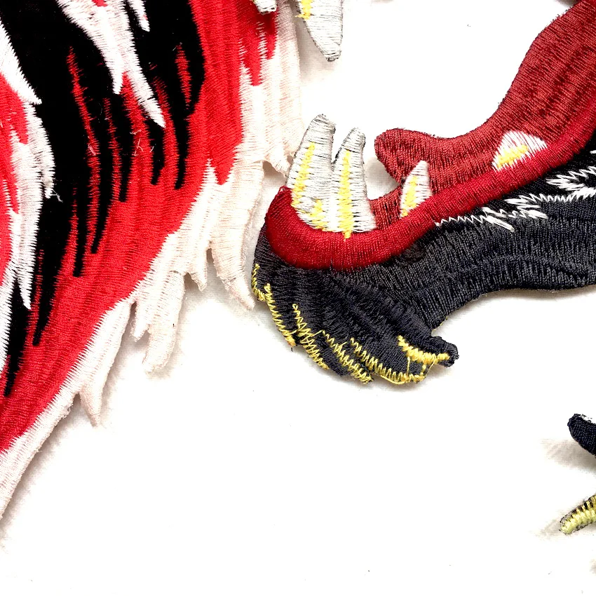 1 шт. водорастворимые крутые аппликации с большим волком аппликация для