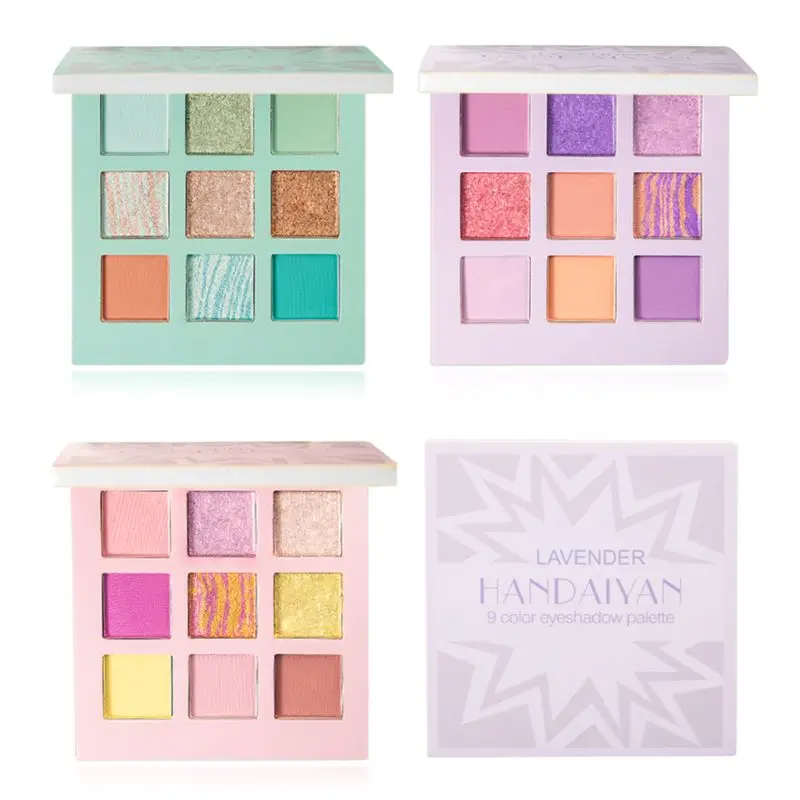 Pro 9 цветов Тени для век тени Макияж Косметика длительный блеск пигмент матовая